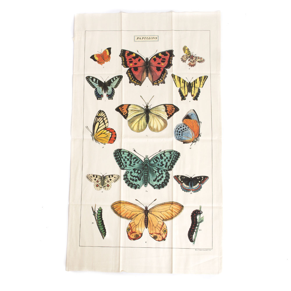 Cavallini, Cotton, Tea Towel, Butterflies